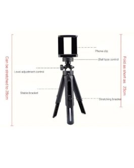 360derece Ayarlanabilir Selfie Stick Mini Tripod Yükseklik Ayarlı Mini Tripod Taşınabilir