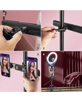 Tablet Ve 2 Cep Telefonu Selfie Kiti Bisiklet, Araç, Tripod Için Tutucu Aparatı